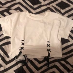 Laced crop top